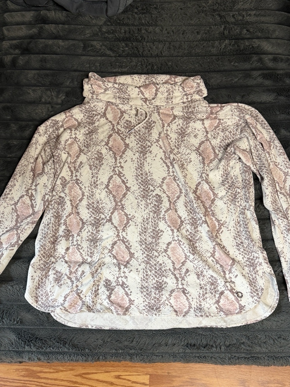 Calvin Klein Pink Snake Print Long Sleeve Top
